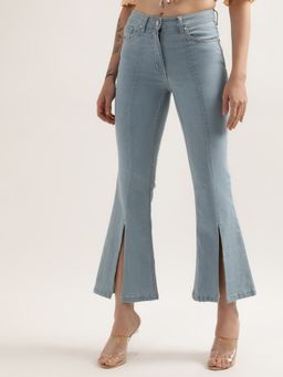 ELLE - Women Light Blue Solid Jeans