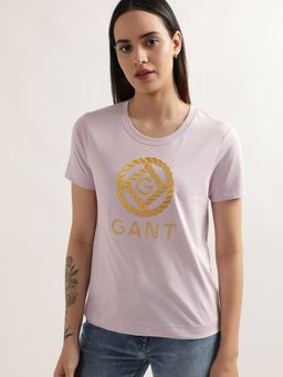 GANT - Women Lilac Solid T Shirt