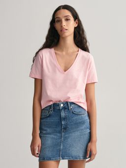 GANT - Women Pink Solid T Shirt