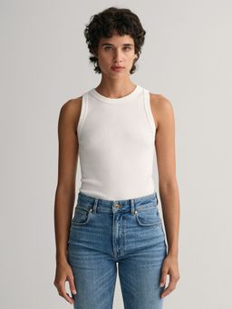 GANT - Women White Solid T Shirt