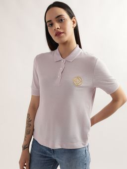GANT - Women Lilac Solid T Shirt