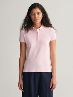 GANT - Women Pale Pink Solid T Shirt