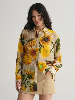 GANT - Women Beige Floral Print Shirts