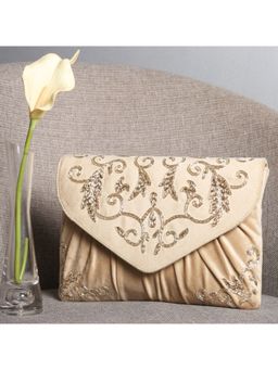 Peora - Clutch Purses for Women Wedding Handmade Evening Party Bridal Clutch - C85Crm