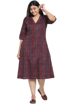 Bewakoof - Red Graphic Dress