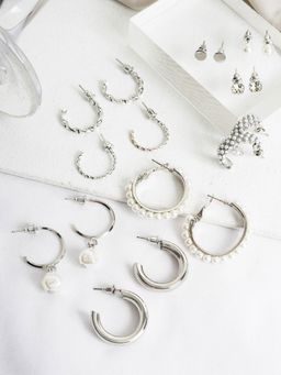 Joker and Witch - Joker & Witch Gleefully Yours Silver Earring Set (Set of 9)