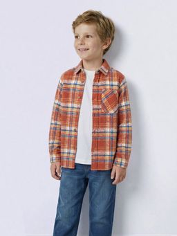 Jack & Jones Junior - Boys Red Check Print Shirt