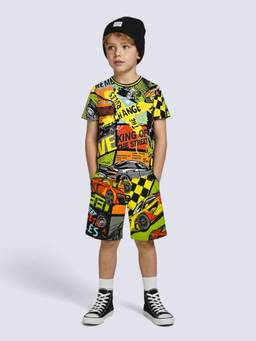 Jack & Jones Junior - Boys Racing Graffiti Artwork T-Shirt