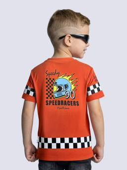 Jack & Jones Junior - Boys Motorsport Inspired Oversized T-Shirt