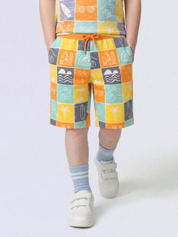 Jack & Jones Junior - Boys Multi-Color Printed Shorts
