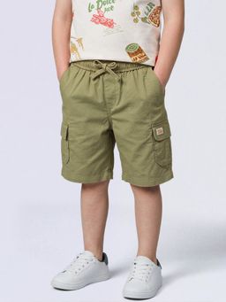 Jack & Jones Junior - Boys Green 4 Pocket Cargo Shorts