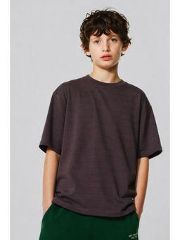 Alan Jones - Wine Boys Oversized Embossed Stripe T-Shirt