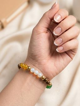 Accessher - Dhanyog Natural Multi-Color Gemstone Healing Bracelet