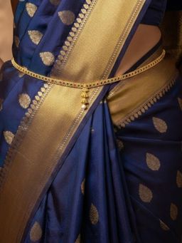 Accessher - Gold Adjustable Multi-Color Stone Waist Chain
