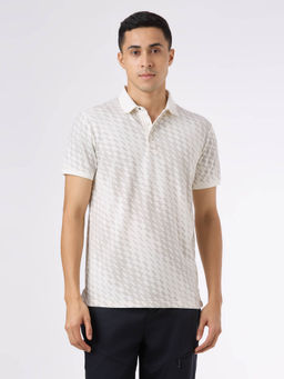 Pepe Jeans - Men White Cotton Blend Half Sleeves Polo T-Shirt