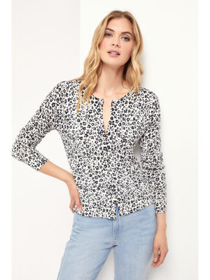 Lipsy Tops : Buy Lipsy Scallop Detail Knit DiamantÃƒÂ© Button Cardigan-Multi-Color  Online | Nykaa Fashion