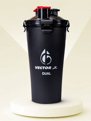 Buy Vector X Dual Shaker/Sipper Bottle with Two Compartment for