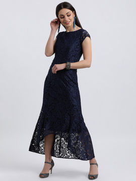zink london navy blue dress