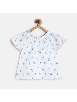 MINI KLUB - Kids Girls White Woven Top