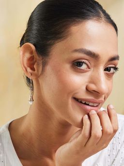 Fabindia - White Dangler Earrings