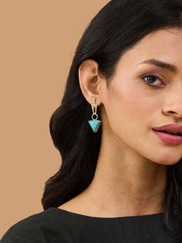 Fabindia - Blue Dangler Earrings