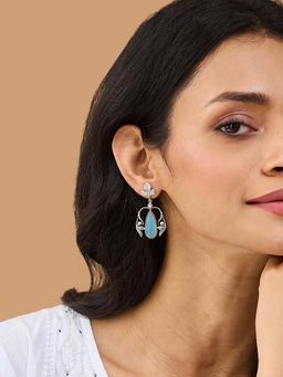 Fabindia - Blue Dangler Earrings