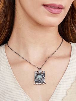 Fabindia - Blue Pendant Necklace