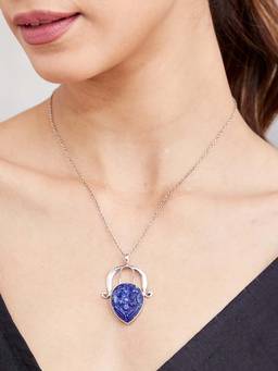 Fabindia - Navy Blue Pendant Necklace
