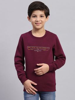 Monte Carlo - Boys Regular Fit Full Sleeve Round Neck Sweatshirt