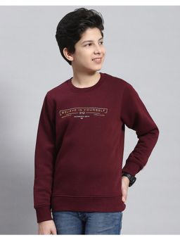 Monte Carlo - Boys Regular Fit Full Sleeve Round Neck Sweatshirt