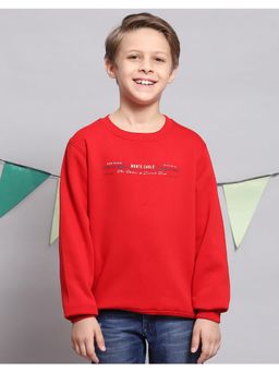 Monte Carlo - Boys Regular Fit Full Sleeve Round Neck Sweatshirt