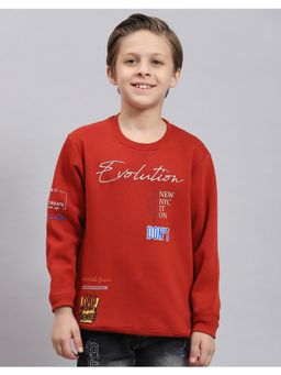 Monte Carlo - Boys Regular Fit Full Sleeve Round Neck Sweatshirt