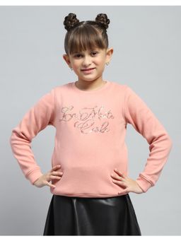 Monte Carlo - Girls Regular Fit Full Sleeve Round Neck Sweatshirt
