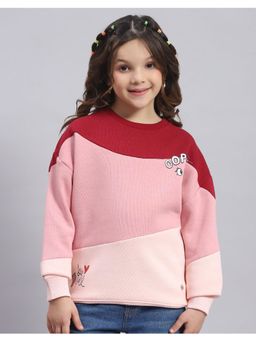 Monte Carlo - Girls Regular Fit Full Sleeve Round Neck Sweatshirt