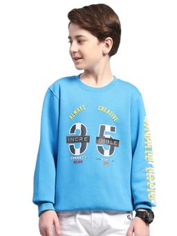 Monte Carlo - Boys Regular Fit Full Sleeve Round Neck Sweatshirt