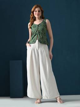 Laado - Green Pure Cotton Top