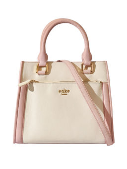 Eske - Rose Vanilla Color Solid Handbag For Women