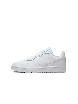 Nike - Court Borough Low 2 Big Kids White Basketball Shoes