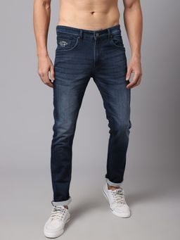 Cantabil - Men Dark Mercerised Jeans