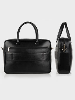 Smith & Blake - Laptop Bag Black Leatherette Sage