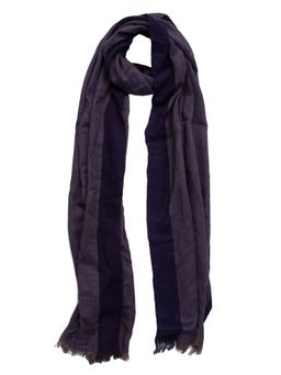Pipa Bella by Nykaa Fashion - Dark Grey and Navy Blue Woolen Scarf