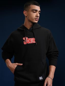 HIGHLANDER - Warner Bros Men Black Oversized Graphic Hoodie