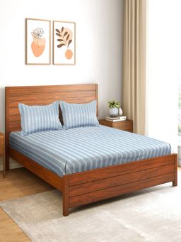 Saral Home - Caci Soft Bed Sheet with 2 Pillow Cover Grey (Queen)