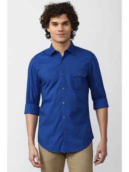 Peter England - Men Blue Super Slim Fit Casual Shirt
