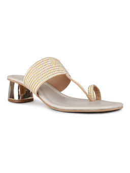 Inc.5 - Women Gold Block Heels