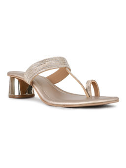 Inc.5 - Women Gold Block Heels