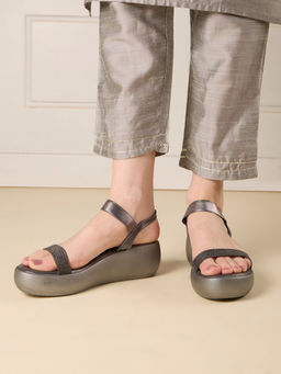 Inc.5 - Womens Grey Platform Sandals