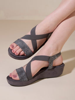 Inc.5 - Womens Grey Platform Sandals