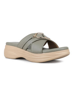 Inc.5 - Womens Green Platform Sandals