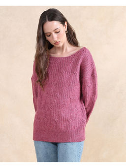 RAREISM - Pink Floran Primary Relaxed Regular Sweater